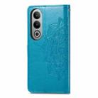 For  OnePlus Nord CE4 Mandala Flower Embossed Leather Phone Case(Blue) - 3