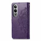 For  OnePlus Nord CE4 Mandala Flower Embossed Leather Phone Case(Purple) - 3