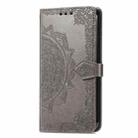 For  OnePlus Nord CE4 Mandala Flower Embossed Leather Phone Case(Gray) - 2