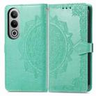 For  OnePlus Nord CE4 Mandala Flower Embossed Leather Phone Case(Green) - 1