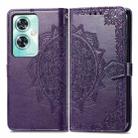 For OnePlus Nord N30 SE Mandala Flower Embossed Leather Phone Case(Purple) - 1