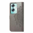 For OnePlus Nord N30 SE Mandala Flower Embossed Leather Phone Case(Gray) - 3