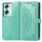 For OnePlus Nord N30 SE Mandala Flower Embossed Leather Phone Case(Green) - 1