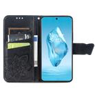 For OnePlus 12R Butterfly Love Flower Embossed Leather Phone Case(Black) - 3