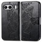 For OnePlus Nord 4 Butterfly Love Flower Embossed Leather Phone Case(Black) - 2
