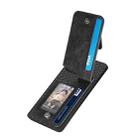 For Realme C30 Carbon Fiber Vertical Flip Zipper Phone Case(Black) - 3