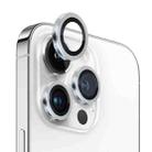 For iPhone 14 Pro / 14 Pro Max NORTHJO Camera Lens Tempered Glass CD Vein Metal Ring Film(Silver) - 1