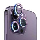 For iPhone 14 Pro / 14 Pro Max NORTHJO Camera Lens Tempered Glass Metal Rhinestone Ring Film(Colorful) - 1