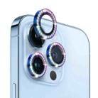 For iPhone 13 Pro / 13 Pro Max NORTHJO Camera Lens Protector Tempered Glass Metal Rhinestone Ring Film(Colorful) - 1