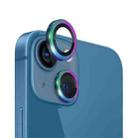 For iPhone 13 / 13 mini NORTHJO Camera Lens Tempered Glass CD Vein Metal Ring Film(Colorful) - 1