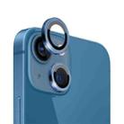For iPhone 13 / 13 mini NORTHJO Camera Lens Tempered Glass CD Vein Metal Ring Film(Blue) - 1