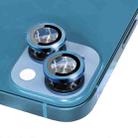 For iPhone 13 / 13 mini NORTHJO Camera Lens Tempered Glass CD Vein Metal Ring Film(Blue) - 3