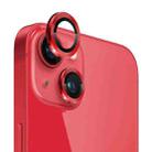 For iPhone 13 / 13 mini NORTHJO Camera Lens Tempered Glass CD Vein Metal Ring Film(Red) - 1