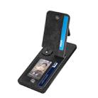 For Honor 80 Carbon Fiber Vertical Flip Zipper Phone Case(Black) - 3