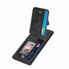 For Honor 80 SE Carbon Fiber Vertical Flip Zipper Phone Case(Black) - 3