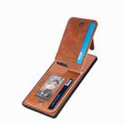 For Honor 80 SE Carbon Fiber Vertical Flip Zipper Phone Case(Brown) - 3