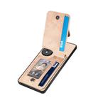 For Honor 80 Pro Carbon Fiber Vertical Flip Zipper Phone Case(Khaki) - 3