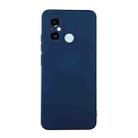 For Xiaomi Poco C55 / Redmi 12C ENKAY Hat-Prince Liquid Silicone Shockproof Soft Phone Case(Dark Blue) - 1
