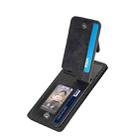For Xiaomi POCO M5 4G Carbon Fiber Vertical Flip Zipper Phone Case(Black) - 3