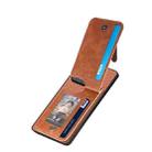 For Xiaomi 13 Pro Carbon Fiber Vertical Flip Zipper Phone Case(Brown) - 3