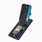 For Xiaomi 13 Carbon Fiber Vertical Flip Zipper Phone Case(Black) - 3