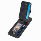 For Redmi Note 10 4G Carbon Fiber Vertical Flip Zipper Phone Case(Black) - 3
