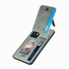 For Xiaomi 12T / 12T Pro Carbon Fiber Vertical Flip Zipper Phone Case(Green) - 3