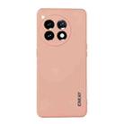 For OnePlus 12 ENKAY Liquid Silicone Soft Shockproof Phone Case(Pink) - 1