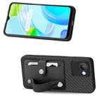 For Realme C30 Wristband Kickstand Card Wallet Back Cover Phone Case with Tool Knife(Black) - 2