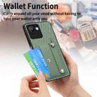 For Realme C30 Wristband Kickstand Card Wallet Back Cover Phone Case with Tool Knife(Green) - 4