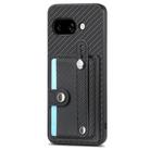 For Google Pixel 9a Wristband Kickstand Card Wallet Back Cover Phone Case with Tool Knife(Black) - 2