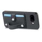 For Google Pixel 9a Wristband Kickstand Card Wallet Back Cover Phone Case with Tool Knife(Black) - 3