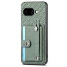 For Google Pixel 9a Wristband Kickstand Card Wallet Back Cover Phone Case with Tool Knife(Green) - 2