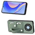 For Huawei Nova Y90 Wristband Kickstand Card Wallet Back Cover Phone Case with Tool Knife(Green) - 2