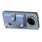 For Huawei Mate 70 Wristband Kickstand Card Wallet Back Cover Phone Case with Tool Knife(Blue) - 3