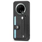 For Huawei Mate 70 Pro+ Wristband Kickstand Card Wallet Back Cover Phone Case with Tool Knife(Black) - 2