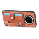 For Huawei Mate 70 Pro+ Wristband Kickstand Card Wallet Back Cover Phone Case with Tool Knife(Brown) - 3