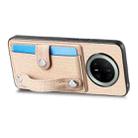 For Huawei Mate 70 Pro+ Wristband Kickstand Card Wallet Back Cover Phone Case with Tool Knife(Khaki) - 3