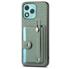 For Honor 400 Lite Global Wristband Kickstand Card Wallet Back Cover Phone Case with Tool Knife(Green) - 2