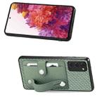 For Samsung Galaxy S20 FE Wristband Kickstand Wallet Back Phone Case with Tool Knife(Green) - 2