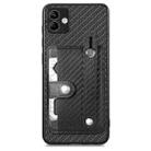 For Samsung Galaxy A04 4G Wristband Kickstand Wallet Back Phone Case with Tool Knife(Black) - 1