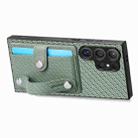 For Samsung Galaxy S24 Ultra 5G Wristband Kickstand Wallet Back Phone Case with Tool Knife(Green) - 2