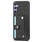 For Samsung Galaxy S25 5G Wristband Kickstand Wallet Back Phone Case with Tool Knife(Black) - 2