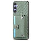 For Samsung Galaxy S25+ 5G Wristband Kickstand Wallet Back Phone Case with Tool Knife(Green) - 2