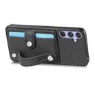 For Samsung Galaxy S25 Ultra 5G Wristband Kickstand Wallet Back Phone Case with Tool Knife(Black) - 3
