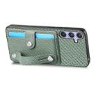 For Samsung Galaxy S25 Ultra 5G Wristband Kickstand Wallet Back Phone Case with Tool Knife(Green) - 3