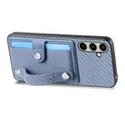 For Samsung Galaxy A36 Wristband Kickstand Wallet Back Phone Case with Tool Knife(Blue) - 3