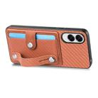 For Samsung Galaxy S25 Edge 5G Wristband Kickstand Wallet Back Phone Case with Tool Knife(Brown) - 3
