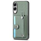 For Samsung Galaxy S25 Edge 5G Wristband Kickstand Wallet Back Phone Case with Tool Knife(Green) - 2