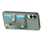 For Samsung Galaxy S25 Edge 5G Wristband Kickstand Wallet Back Phone Case with Tool Knife(Green) - 3